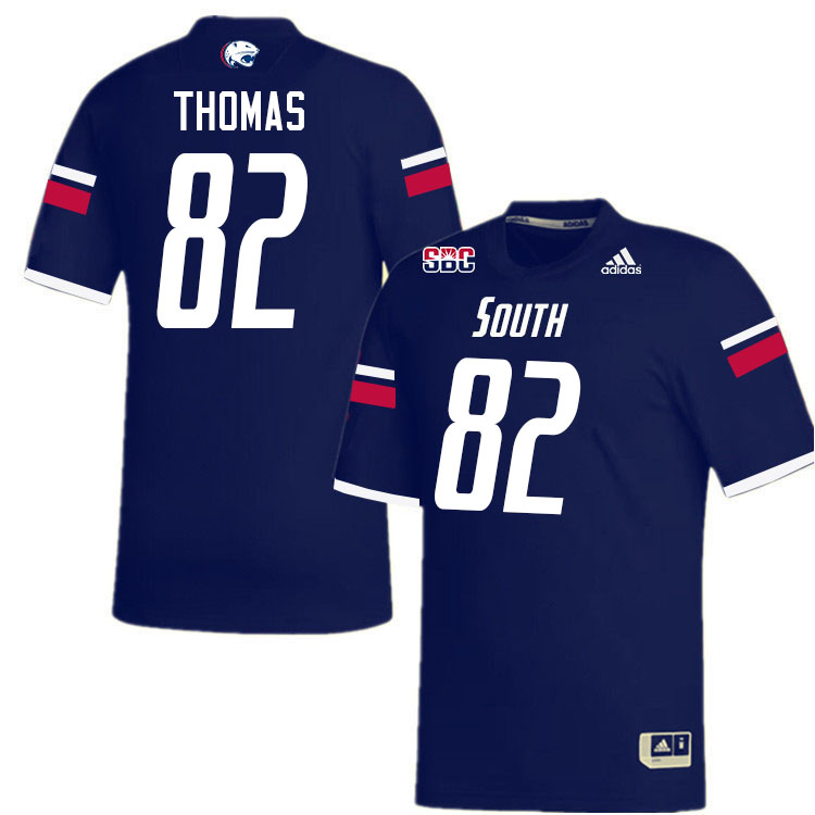 #82 Trent Thomas South Alabama Jaguars Jerseys,College Football Uniforms,Apparels Stitched-Navy #82 Trent Thomas South Alabama Jaguars Jerseys,College Football Uniforms,Apparels Stitched-Navy